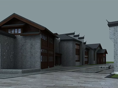 Chinese ancient building 3d model