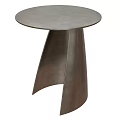 Modern Metal Side Table With Round Top And Unique Leg Structure 3d model