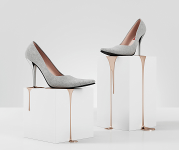 Modern High Heels Sculpture High Heels 3d model