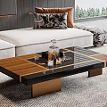 Modern Living Room Interior With Black Ceiling Red Lines Sofa Cushions Coffee Table Shelves Blinds