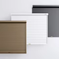 Stylish Roller Shutters Available In Brown White And Gray Colors 3d model
