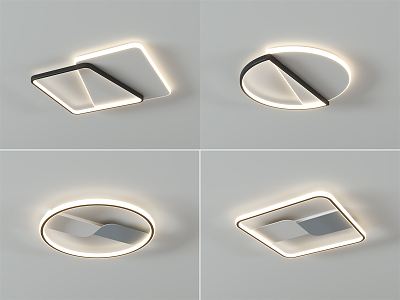 modern ceiling lamp 3d model