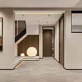 Modern basement negative first floor 3d model
