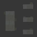 Multiple Light Colored Modular Container Buildings With Gray Roofs And Metal Structures