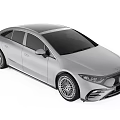 Modern Silver Mercedes Sedan With Sleek Body Design And Alloy Wheels Front Grille