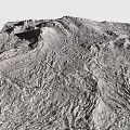 Rugged Natural Mountain Terrain With Visible Rock Textures And Undulating Surface Features