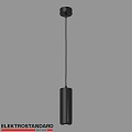 Modern Black Cylindrical Pendant Light With Minimalist Hanging Design For Home Decor