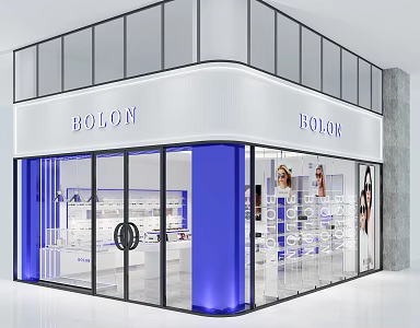 Modern Glasses Shop 3d model
