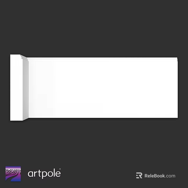 White Rectangular Structural Component With Smooth Flat Surface And Simple Design 3d model 