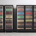 Freezer Refrigerator Cabinet Beverage Cabinet Display Cabinet Fresh-keeping Cabinet Beer Cabinet Ice Bar Refrigerator 3d model