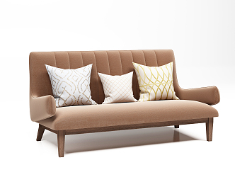 Nordic double sofa 3d model