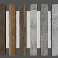 Damaged Cement Columns Damaged Columns Modern Concrete Columns Damaged Wooden Columns Old Square Wooden Beams 3d model