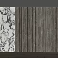 Modern Interior Design With Wooden Wall Paneling And Marble Accent Wall Features 3d model
