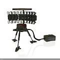 Tripod Mounted Military Radar System With Antenna Array And Power Supply Unit