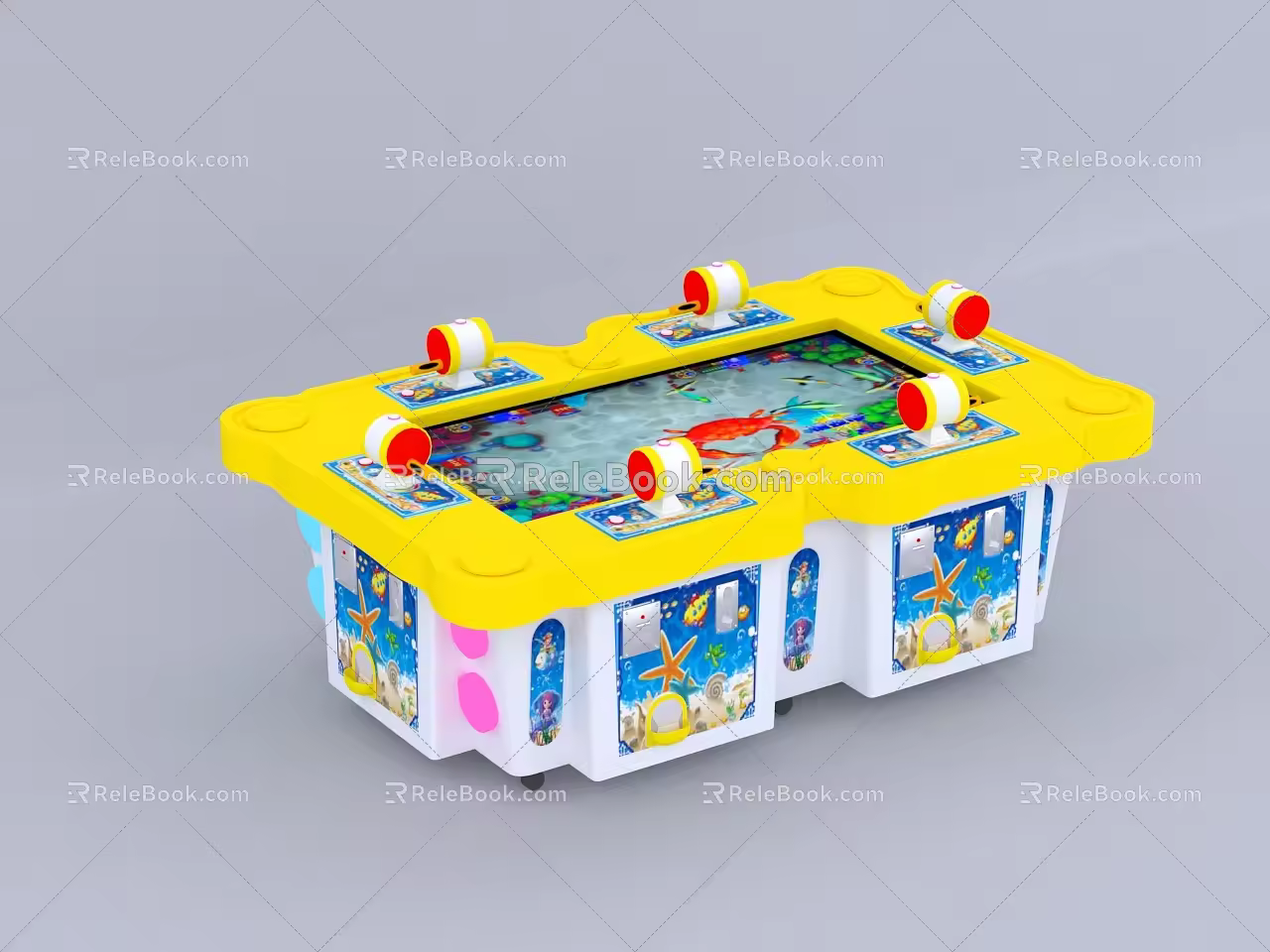 Modern game fishing game machine 3d model