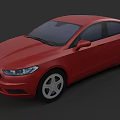 Red Sedan Car With Sleek Exterior Design And Stylish Body Features