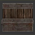 Vintage Style Wooden Storage Box With Rustic Texture And Metal Accents For Home Organizing