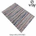 Square Area Rug With Wavy Striped Multicolor Design For Modern Interior Spaces