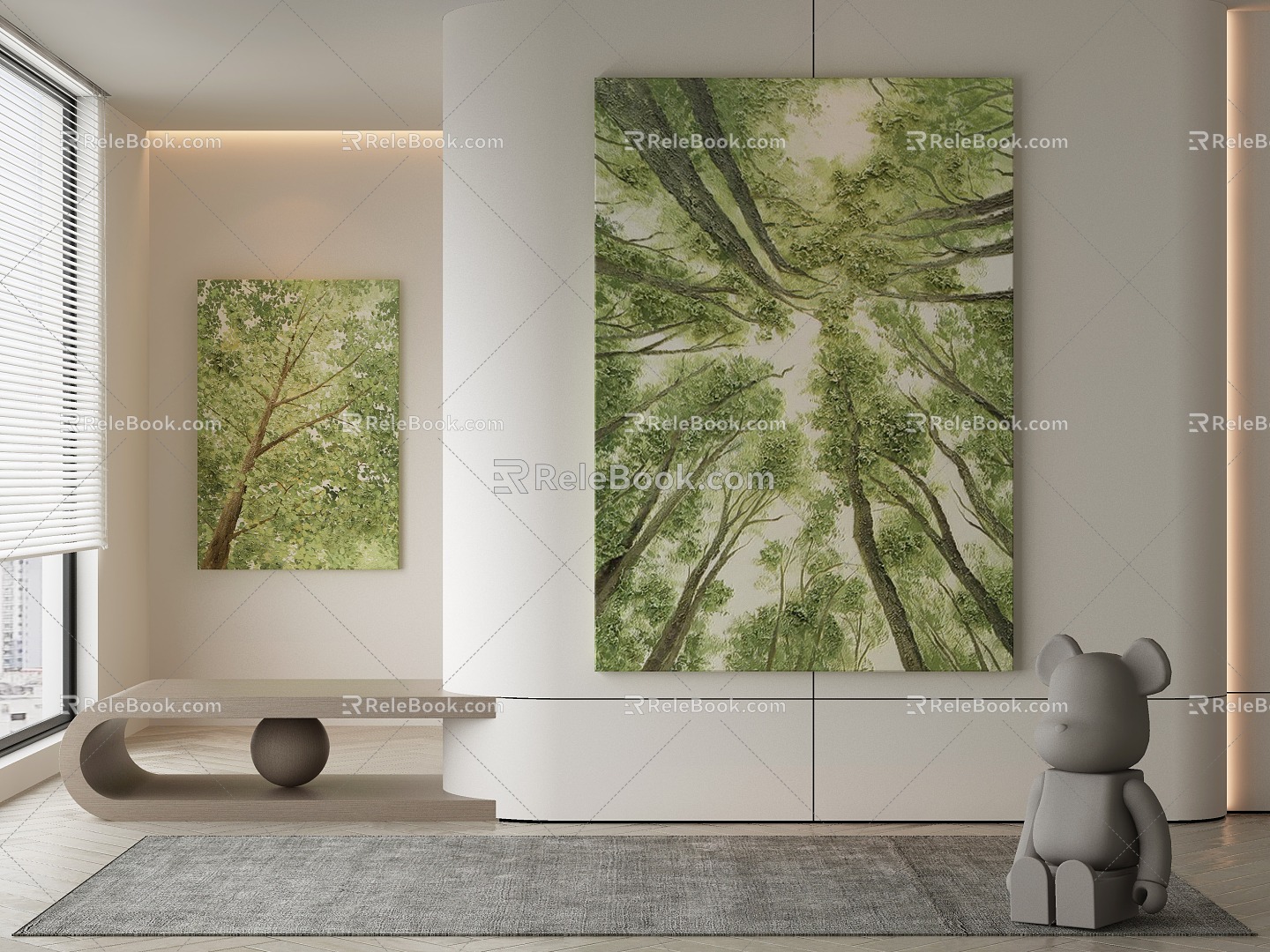 Modern Decorative Painting 3d model