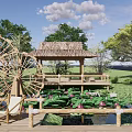 Modern Lotus Pond 3d model