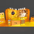 Nescafe Product Display Setup With Coffee Cans Boxes For Study Energy 3d model