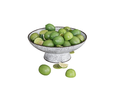 Fruit Plate Dining Table Ornaments Kitchen Supplies 3d model