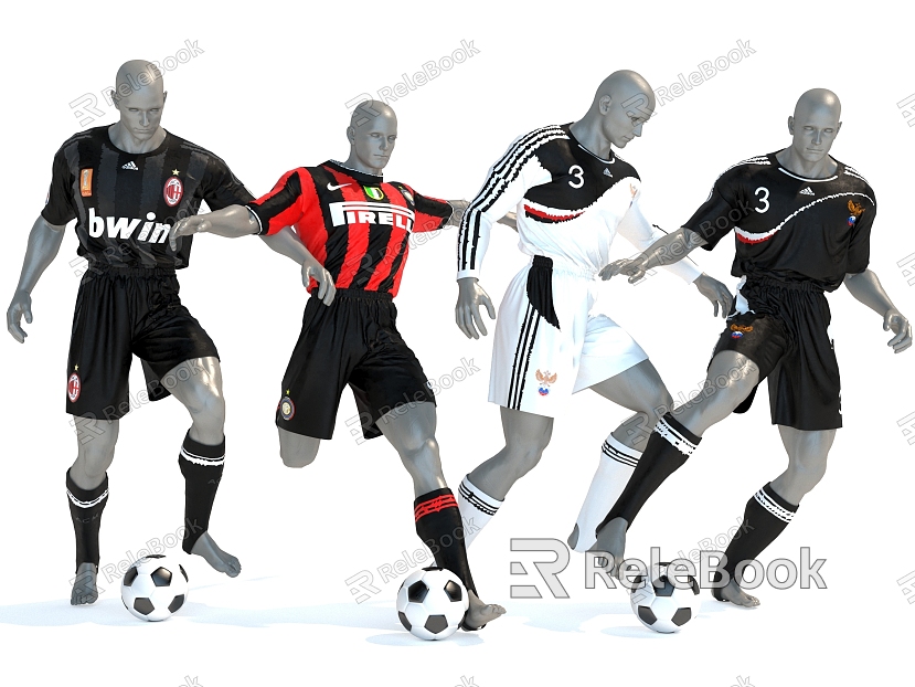 Style Business Equipment Model Clothing Costume Soccer Gown Athlete model