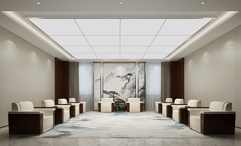 Modern Hotel VIP Meeting Room Hotel Ballroom Hotel Lobby 3d model