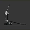 Professional Black And Silver Foot Pedal Device With Vertical Rod And Circular Markers