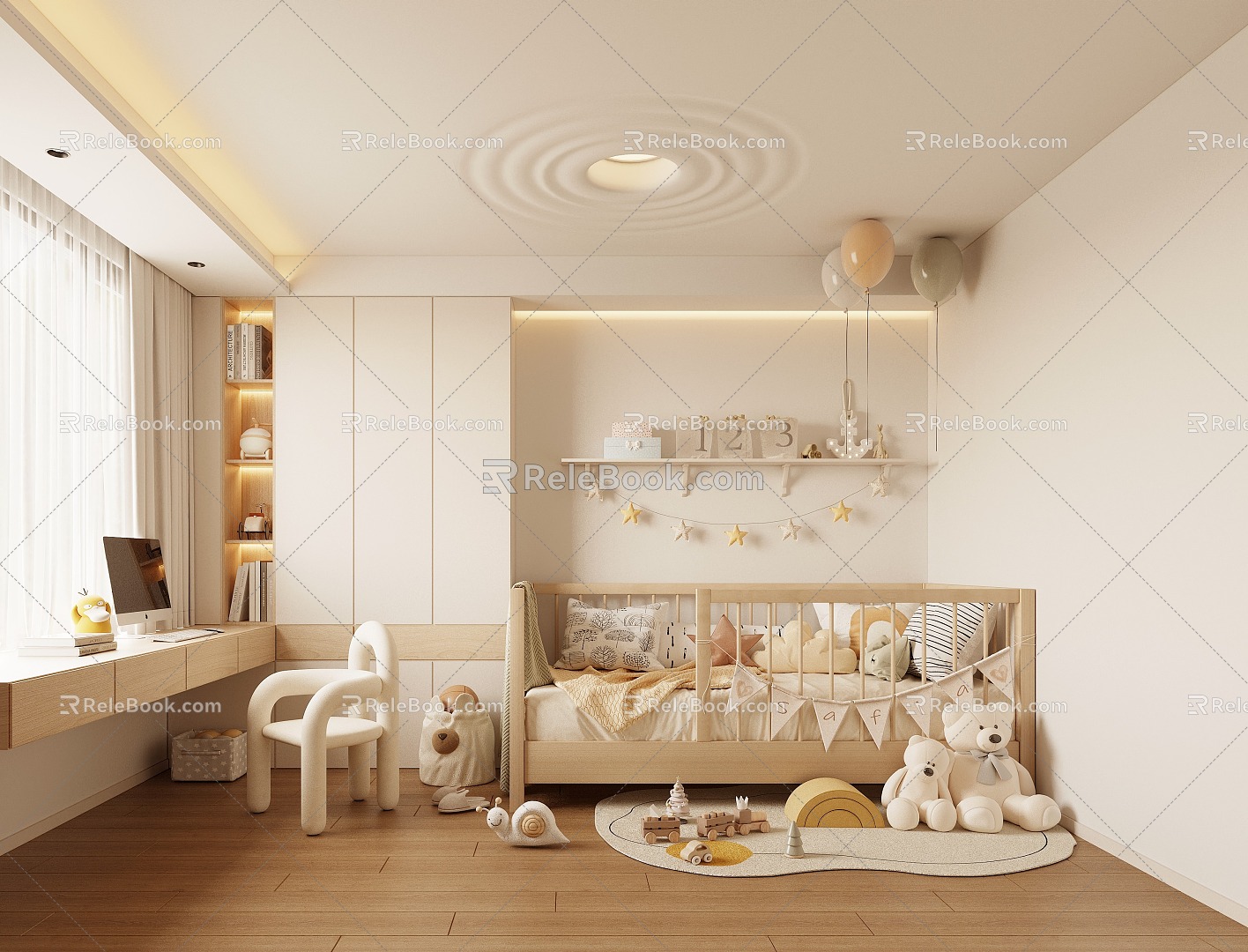 Children's bedroom Modern children's room 3d model