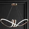 Modern Contemporary Chandeliers With Golden Frames Glass Balls And Ring Designs