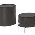Modern Wooden Bedside Tables With Storage Drawers And Metal Legs Design