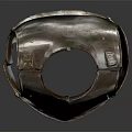 Medieval Metal Breastplate Clothing With Hexagonal Design And Vintage Texture