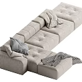 Modern Multiplayer Sofa 3d model