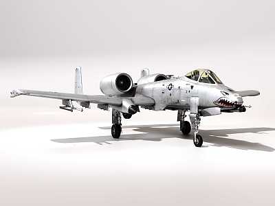 Fighter A10 Attack Aircraft 3d model