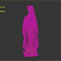 Traditional Clothing Ensemble With Green Robe Yellow Inner Dress And Decorative Hat