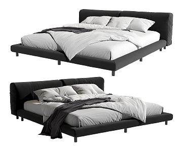 Double bed 3d model