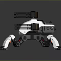 Mech Warrior Mech Soldier Machine Battlearm Mechanical Battlearm Machine Fighter Robot 3d model