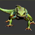 Lizard Anime Lizard Cartoon Lizard Reptile Cold Blooded Animal Reptile 3d model
