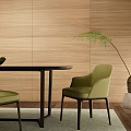 Modern Table and Chair Combination Table and Chair 3d model