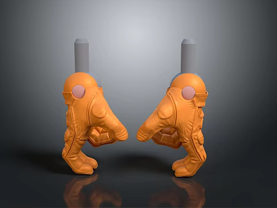 Science Fiction Gloves High-tech Gloves Mechanical Gloves Manipulator Machine Hand Machine Gloves Mecha Gloves 3d model