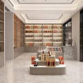 Modern Tobacco Liquor Store Interior With Well Arranged Shelves Displayed Wines Tobacco Products