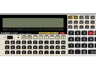 Casio FX 602P Scientific Calculator Essential Office Electrical Appliance With Digital Keyboard 3d model