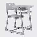 Durable Adjustable Student Desk And Chair Set With Space Saving Storage Basket For School Classroom