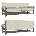 Modern double sofa 3d model