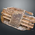 Ancient Architectural Ruins Featuring Stone Brick Layers And Weathered Structural Remains