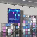 Al Powered Social Sector Prediction Platform Photo Spot With Colorful Grids Metal Frame And Lighting