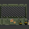 Open Green Equipment Case With Foam Padding Containing Multiple Tools And Yellow Black Devices