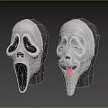 Halloween Mask Horror Mask Ghost Mask Headgear 3d model