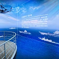 Chinese Navy 75th Anniversary Scene With Helicopter Warships And Ocean View Deck